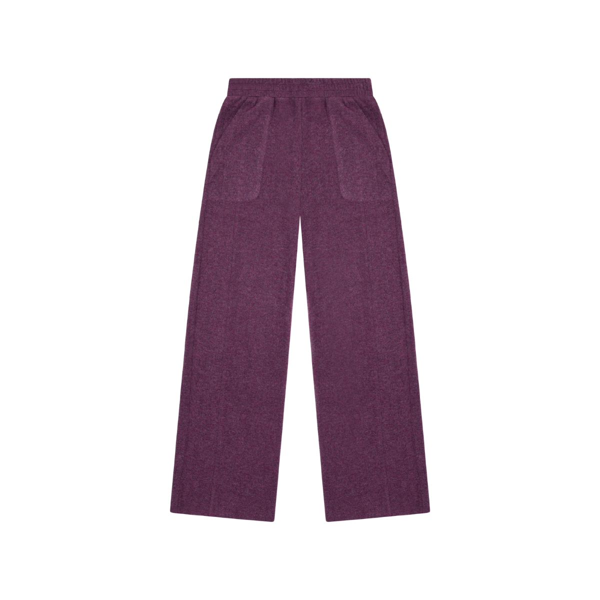 パンツ jnhearts Center crease bottoms/38 Hacci Jersey Wide Leg Pant - Heather Fig – East West Girl