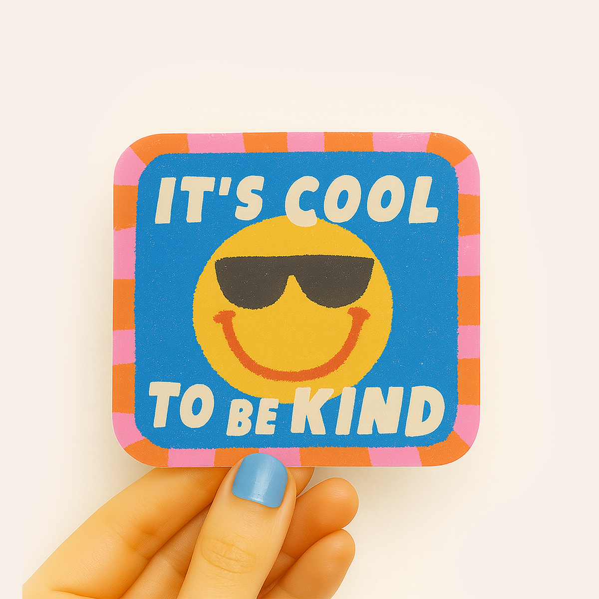 Kindness Smiley Face Vinyl Sticker – East West Girl