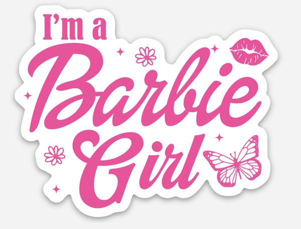 I Am A Barbie Girl Sticker - Main Image